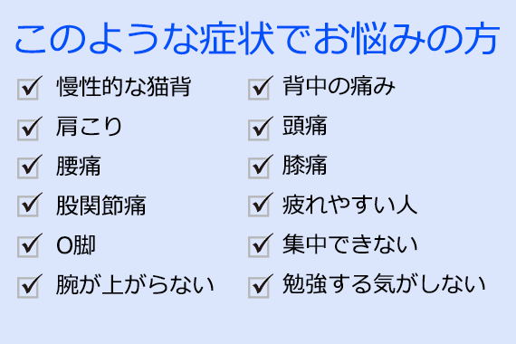 お悩みの症状